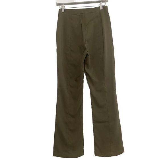 & Other Stories soft flare trousers olive green size US 4 - Picture 2 of 6